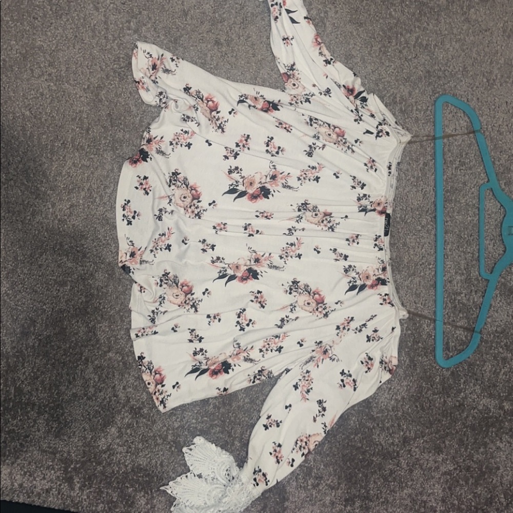 Off the shoulder crop top